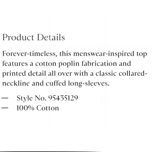 NWT Free People Monogrammed Dress Shirt Oversize dMedium Retail $148.00 - Picture 12 of 12